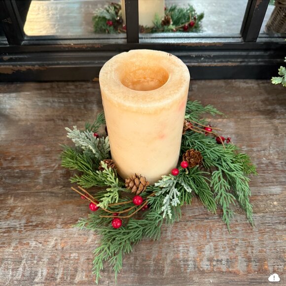 Holiday Candle Ring/Wreath - Picture 5 of 8
